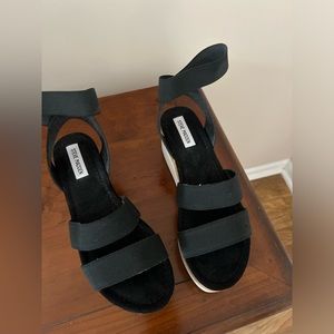 Steve Madden Wedge, black sandal $30